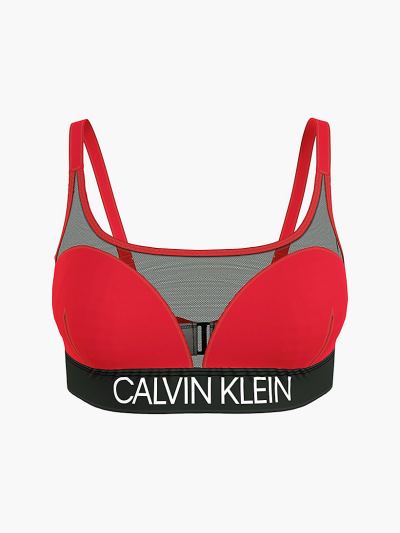Calvin Klein Fürdőruha HU662501 | Calvin Klein CK Curve Plus Size Bralette Női Bikini Felső Piros